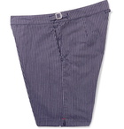 Orlebar Brown - Dane Striped Canvas Shorts - Men - Navy