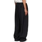 Y-3 Black Sport Uniform Box Pleated Trousers