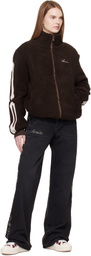 AMIRI Brown Bones Fleece Jacket