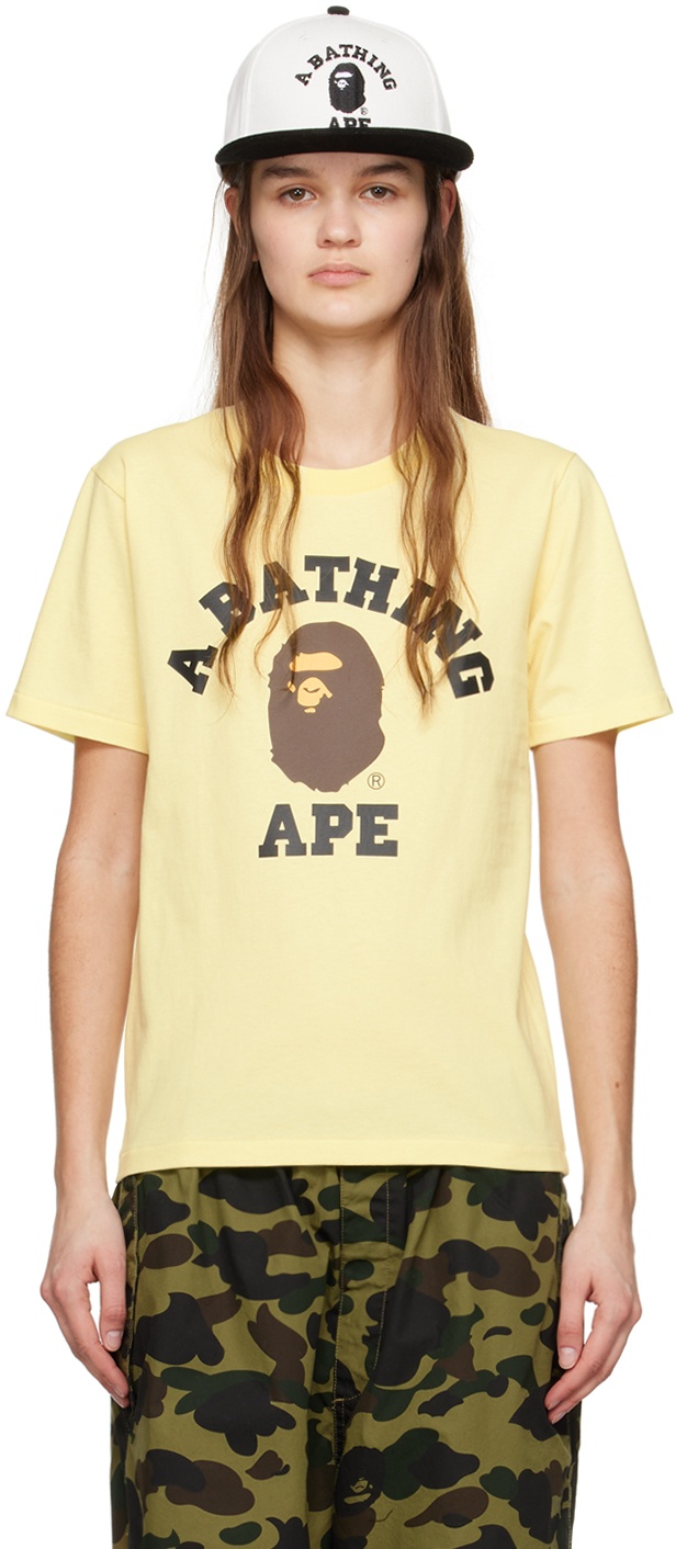 Photo: BAPE Yellow College T-Shirt