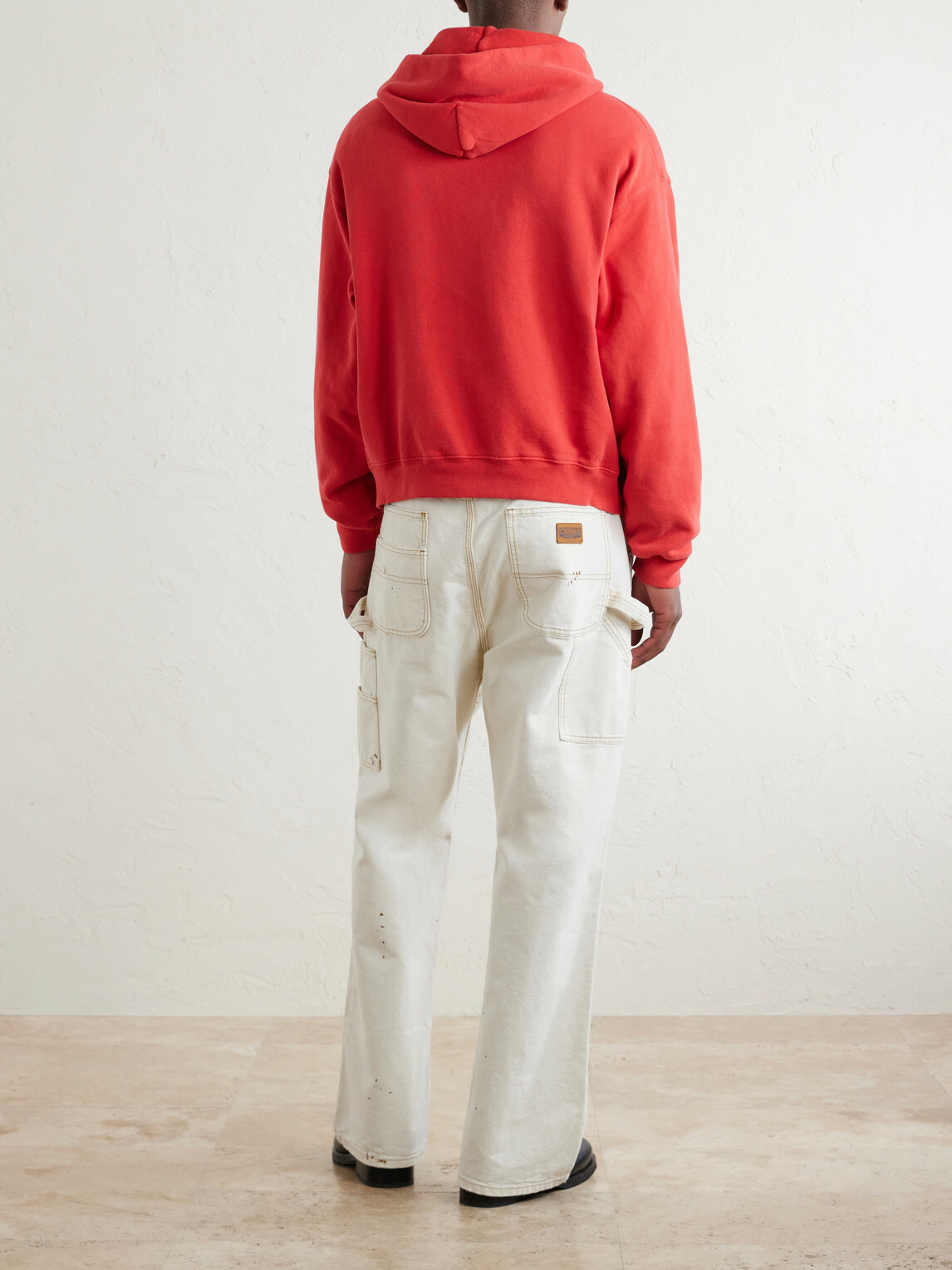 Cherry Los Angeles - Logo-Print Cotton-Jersey Hoodie - Red