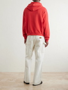 Cherry Los Angeles - Logo-Print Cotton-Jersey Hoodie - Red