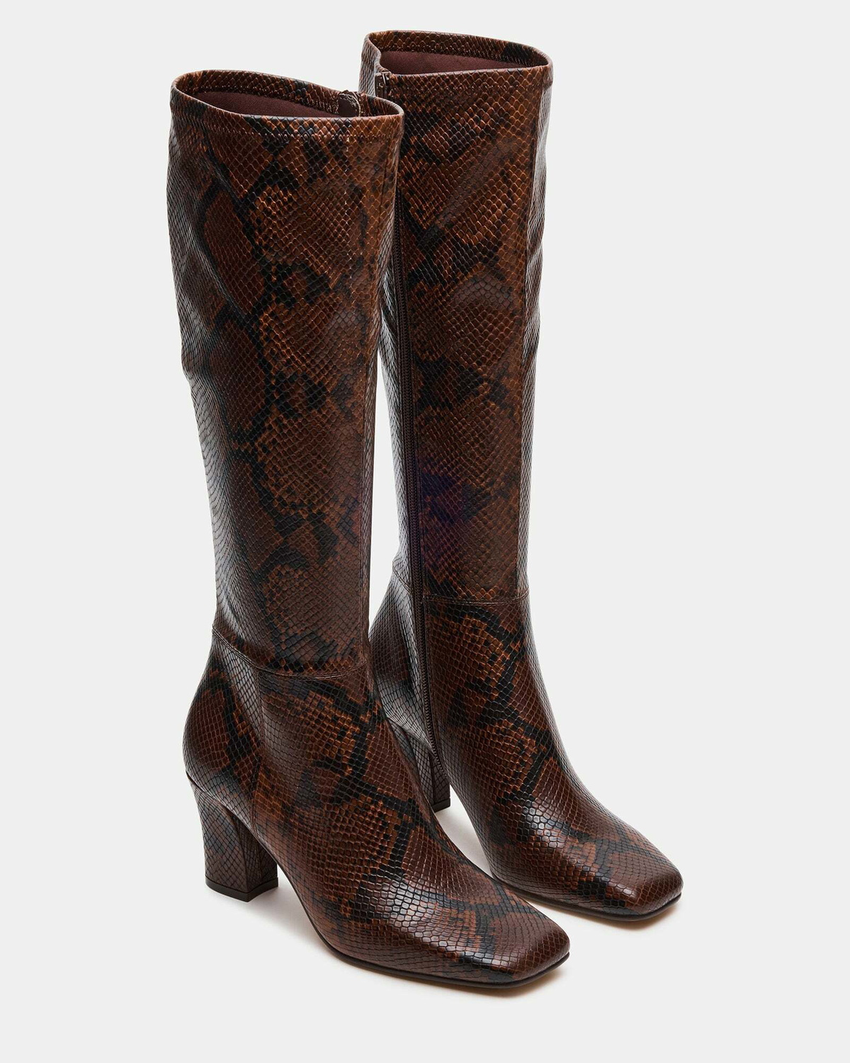 Steve Madden Elliot Boots in Brown Exotic