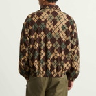 NOMARHYTHM TEXTILE Men's Argyle Zip Jacket in Brown