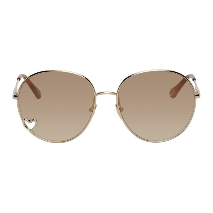 Photo: Chloe Gold Aimee Round Sunglasses