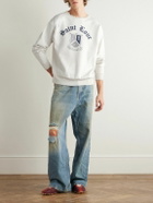 SAINT MXXXXXX - Logo-Print Cotton-Jersey Sweatshirt - White