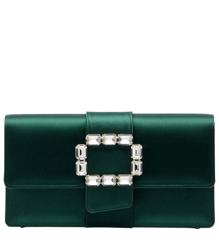 Photo: Manolo Blahnik Maycap embellished satin clutch