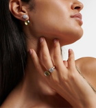 Pomellato Nudo 18kt rose and white gold earrings with prasiolites and diamonds