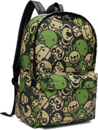 BAPE Green Faux Leather Large Backpack