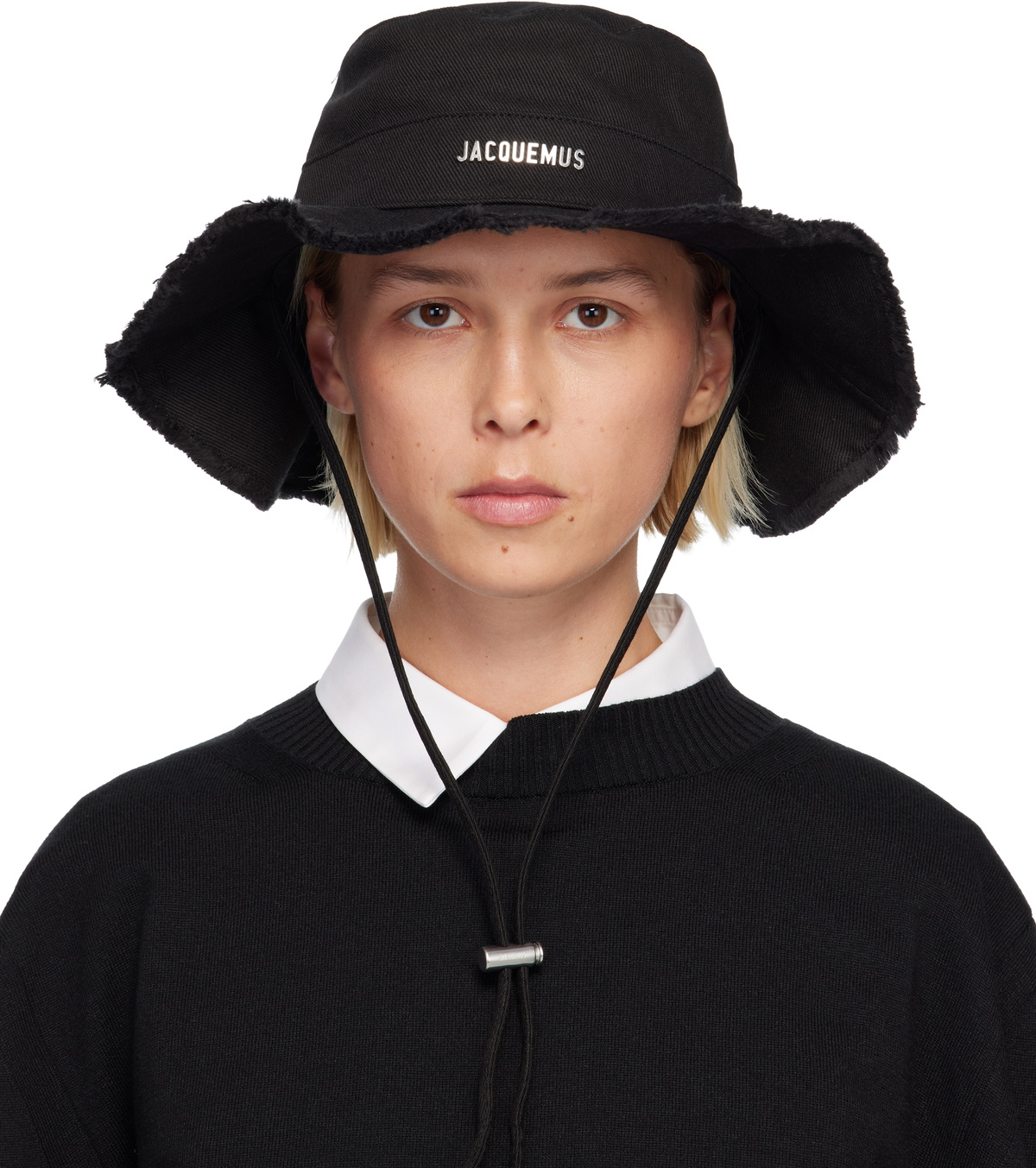 帽子 jacquemus Les Classiques Jacquemus Black Les Classiques 'Le Bob Gadjo' Bucket Hat Jacquemus