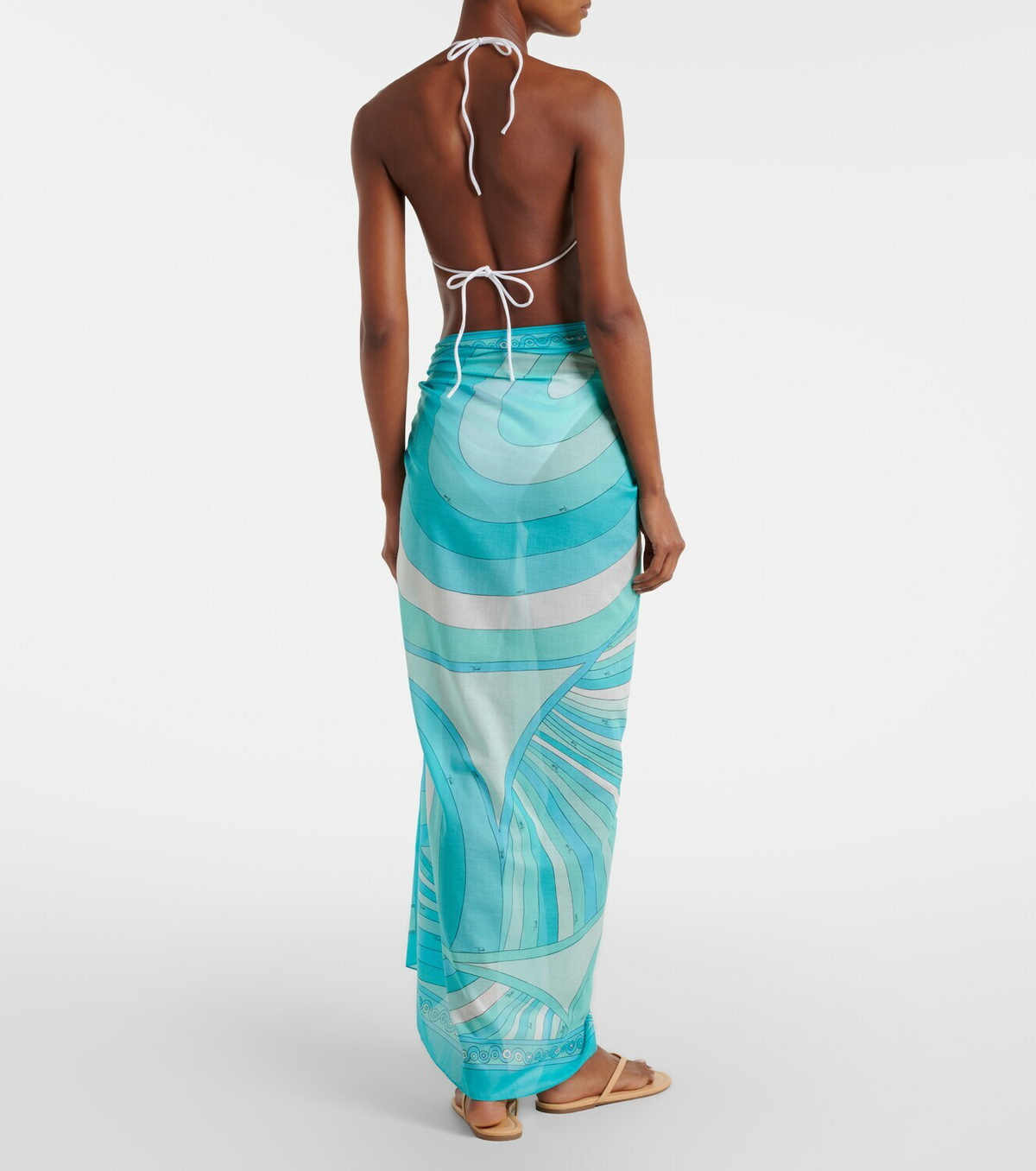 Pucci Iride cotton beach cover-up