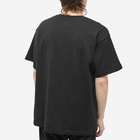 WTAPS Men's 9 WTVUA Collar Logo T-Shirt in Black