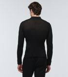 Saint Laurent - Ribbed-knit silk shirt
