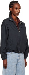 We11done Navy Harrington Jacket