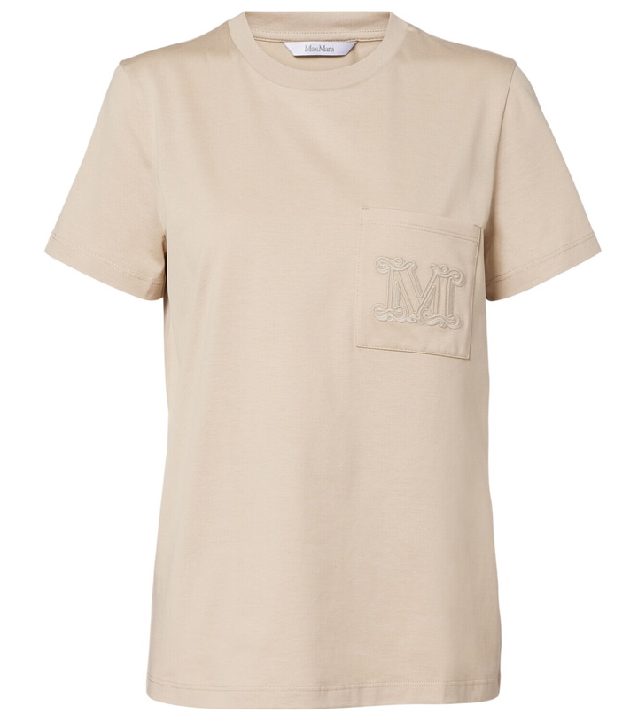 Photo: Max Mara Monogram cotton jersey T-shirt