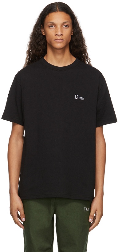Photo: Dime Black Classic Logo T-Shirt