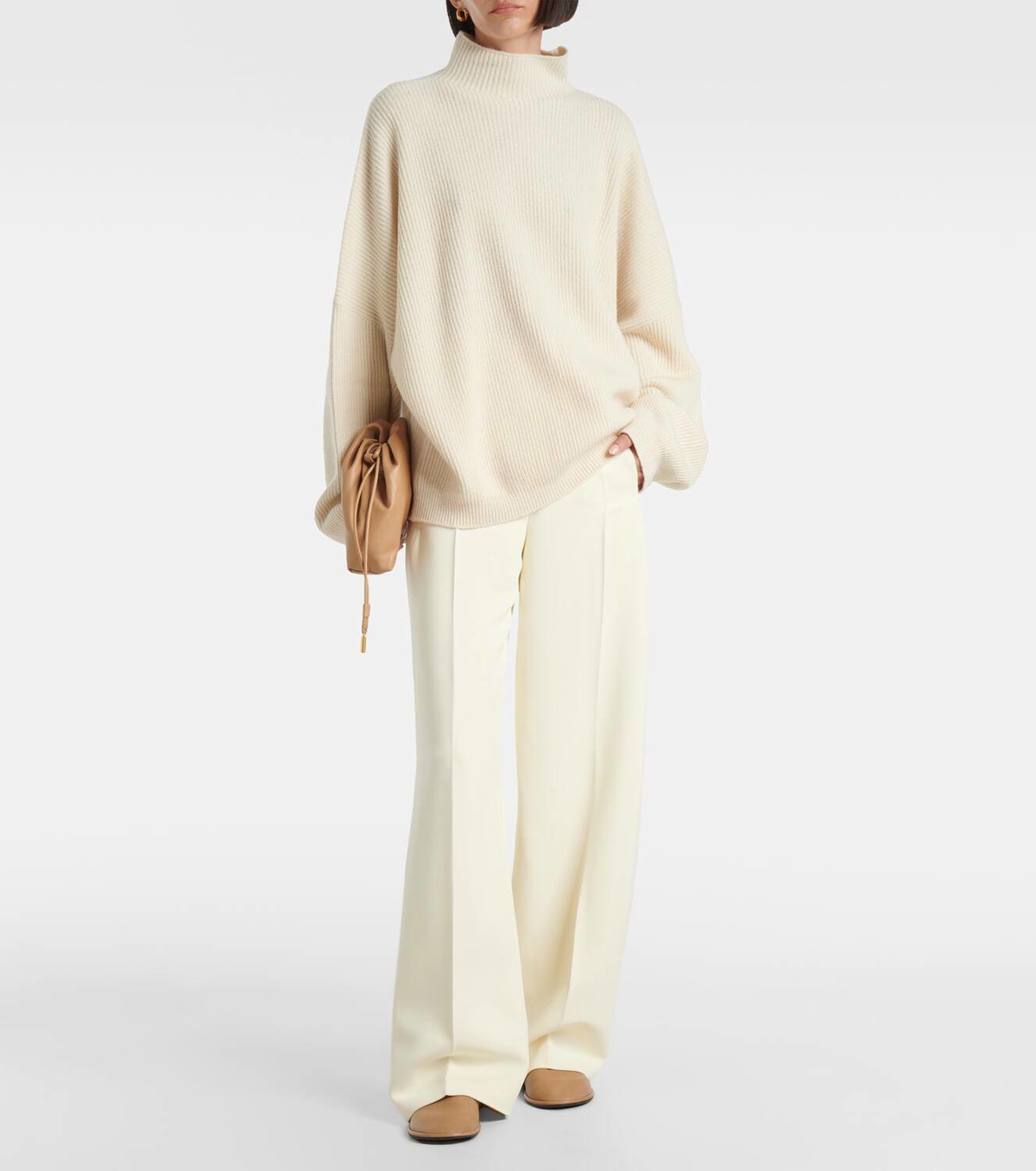 Fforme Kimm cashmere-blend mock neck sweater