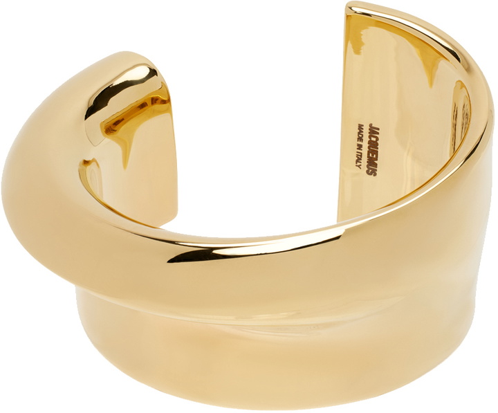 Photo: JACQUEMUS Gold 'Le bracelet J' Bracelet