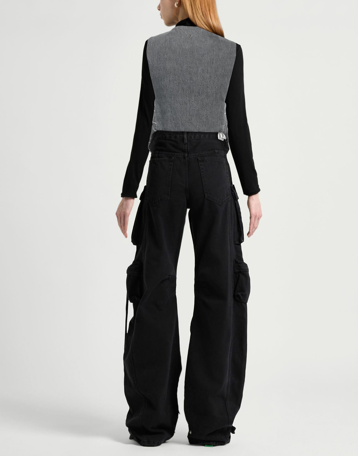 Dondup Womens Tailored Vest in Grey