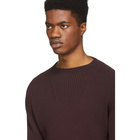 OAMC Burgundy Lunar Rib Sweater