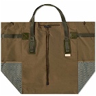 Hender Scheme Men's Functional Tote Bag in Khaki Olive