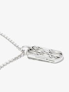 Suzanne Kalan 18K White Gold Diamond Tag Necklace