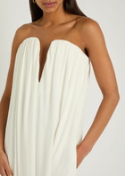 Stella Mccartney Forever Stella Strapless Crepe Gown White