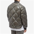 Cole Buxton Men's CB Quilted Bomber Jacket in Grey