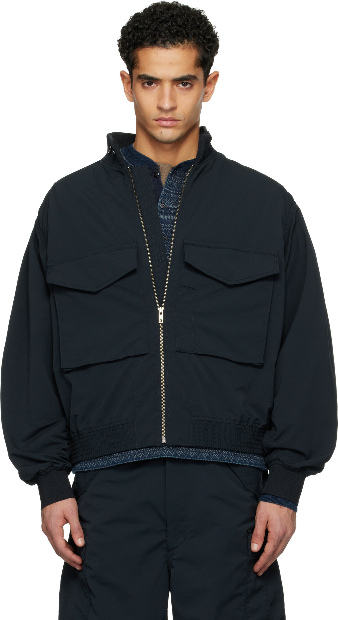 nanamica Navy ALPHADRY Field Jacket