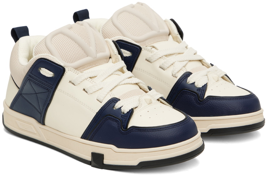 【VALENTINO】OPEN SKATE SNEAKERS VALENTINO GARAVANI Open Skate mesh, smooth and patent