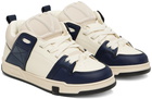 Valentino Garavani White & Navy Open Skate Sneakers