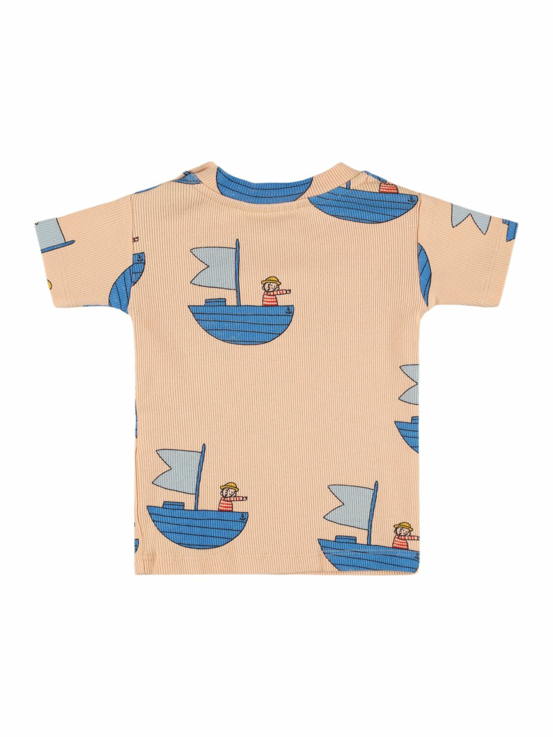 THE CAMPAMENTO Printed Cotton Blend Jersey T-shirt