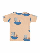 THE CAMPAMENTO Printed Cotton Blend Jersey T-shirt