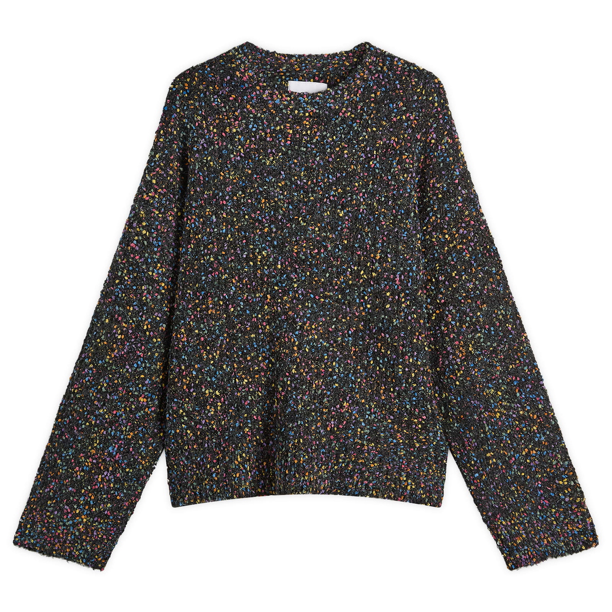 ACMH by Magic Castles Men's Rev Crew Neck Jumper in Black Multi ACMH by ...