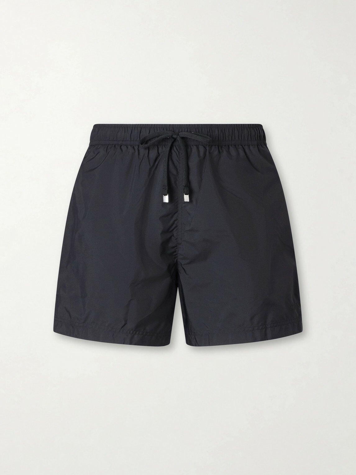 Zegna - Straight-Leg Mid-Length Swim Shorts - Black