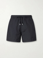 Zegna - Straight-Leg Mid-Length Swim Shorts - Black