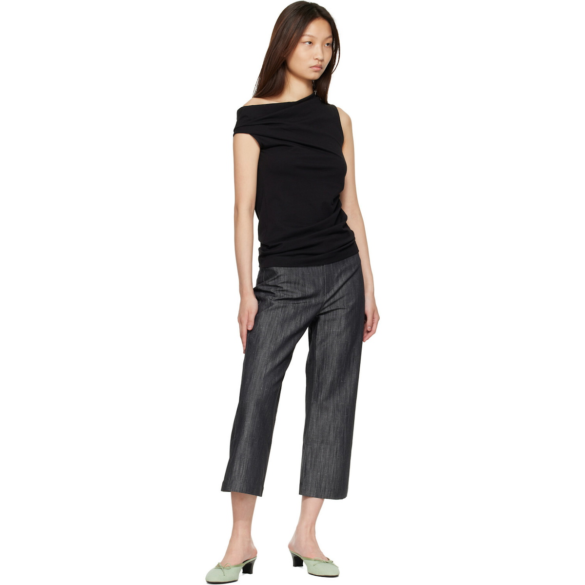 Paloma Wool Gray Sibily Denim Trousers