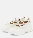 Simone Rocha - Low-Trek Ballerina embroidered shoes