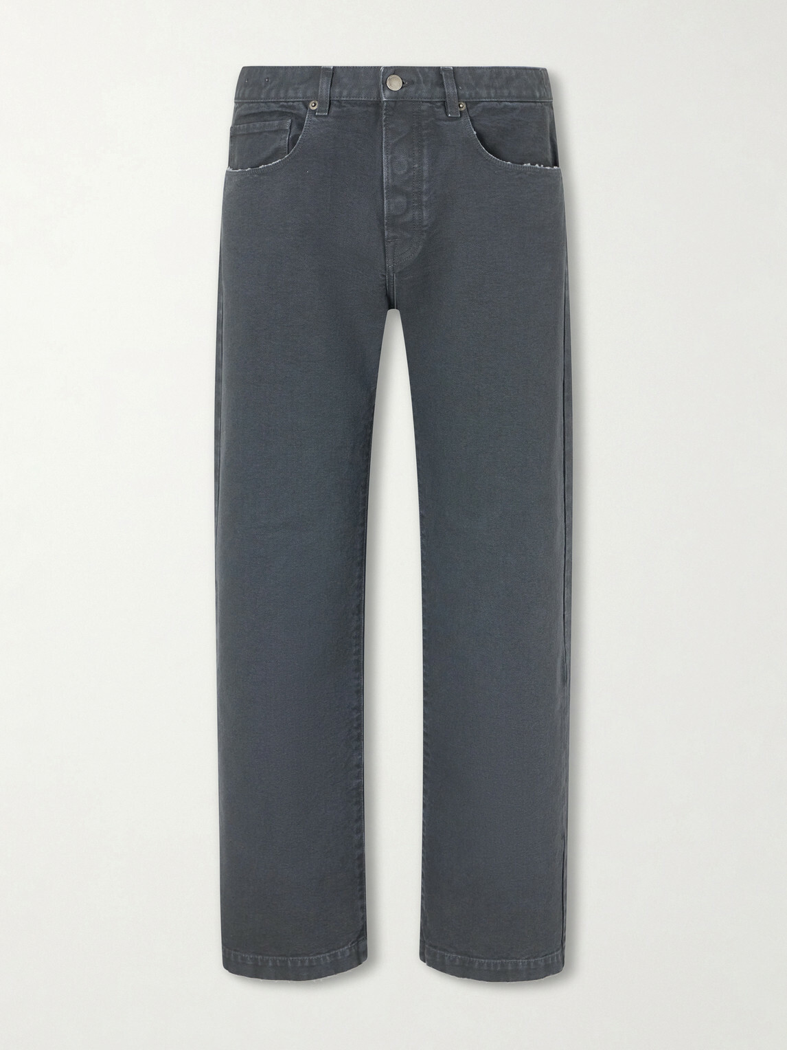 Massimo Alba - Oceano Straight-Leg Cotton Trousers - Gray