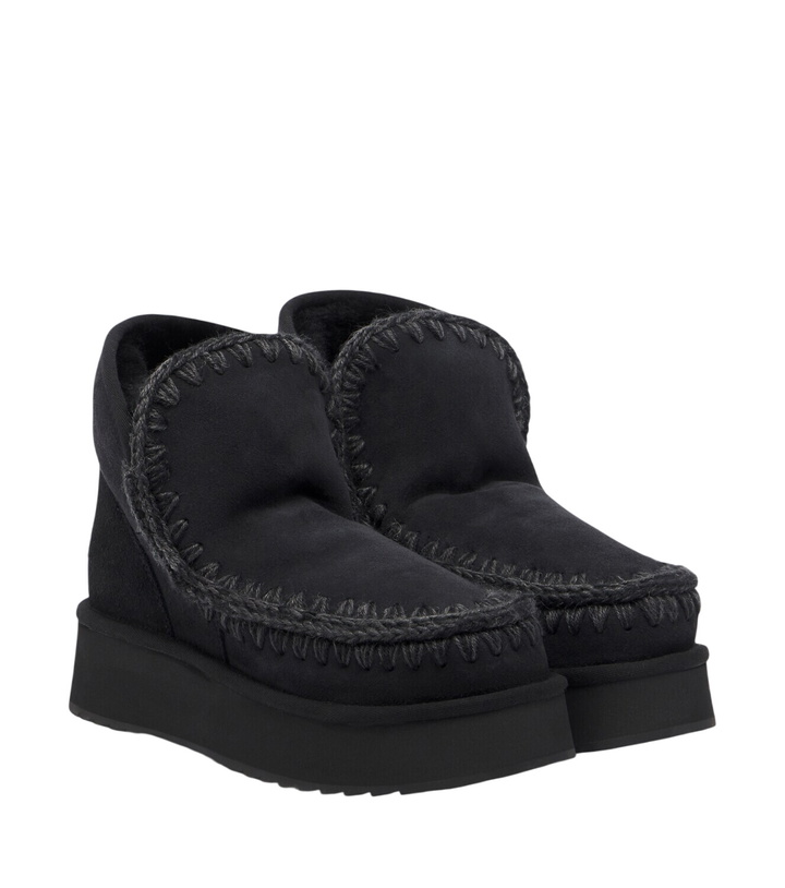 Photo: Mou Mini shearling-lined suede ankle boots
