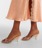 Poupette St Barth Luli lace-trimmed satin slip dress
