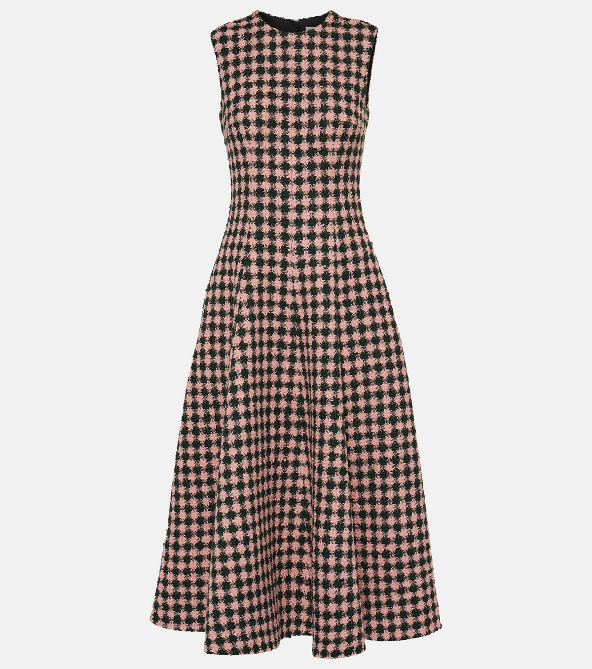 knee length dresses for ladies Houndstooth Open Front Coat and Tie Front Dress, US Sizes 0 - 20 main image 0