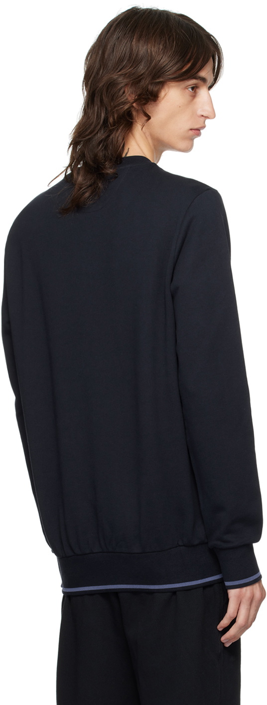 Paul Smith Navy Embroidered Sweatshirt