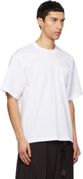 sacai White Cotton Jersey T-shirt