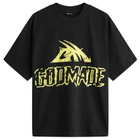 God Made Men's GM Neon Logo T-Shirt in Black