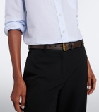 The Row Geo leather belt