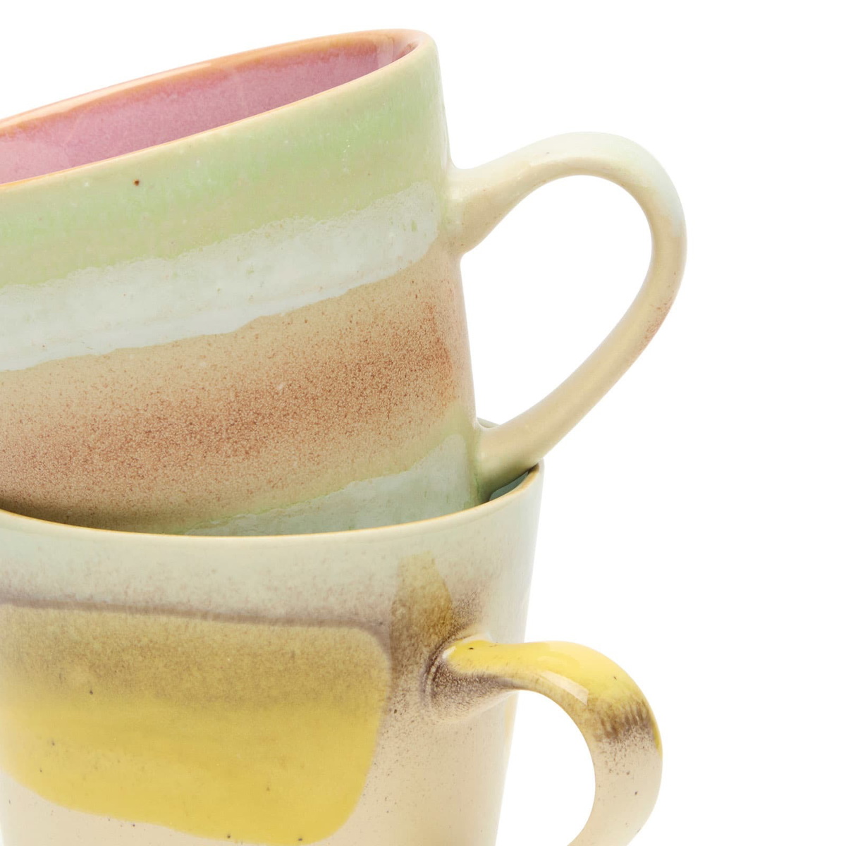 HKliving Americano Mugs - Set of 4 in Rococo 