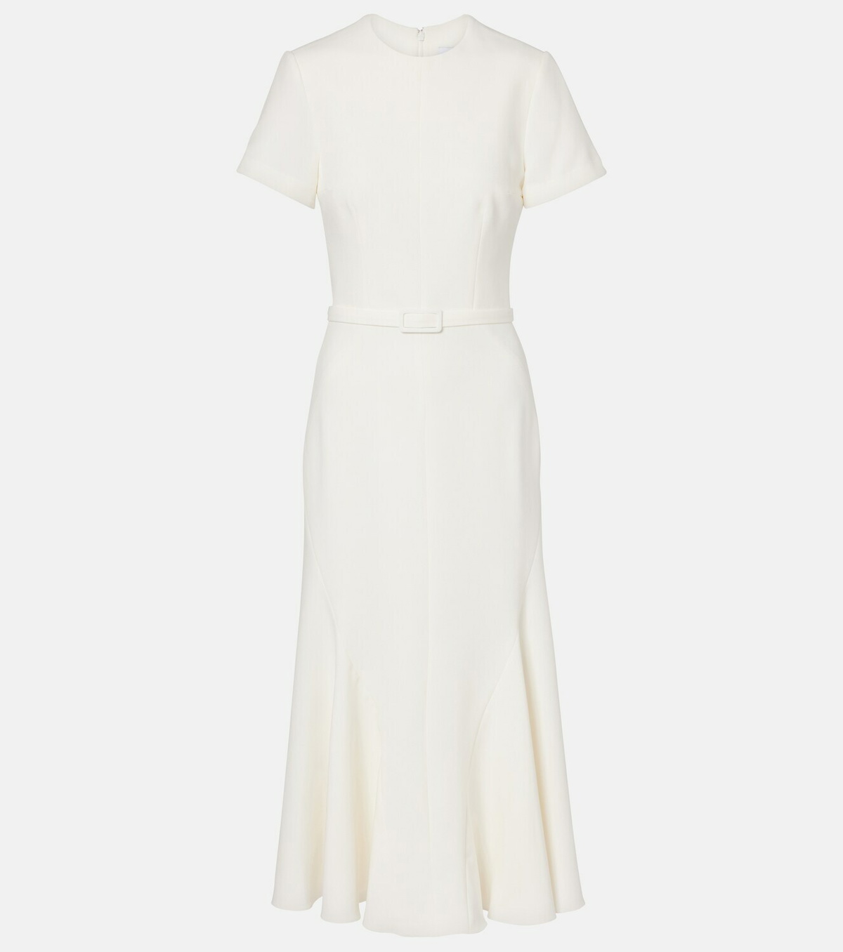 Safiyaa Luisa belted crêpe midi dress