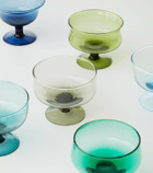Bitossi Diseguale set of 6 glass ice cream bowls