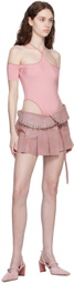 KNWLS Pink CHK Bodysuit